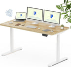 FLEXISPOT Solid Rubberwood Electric Standing Desk by FlexiSpot
