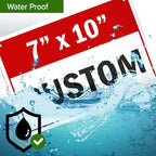 Custom Sign, Custom Sign for Business, Indoor/Outdoor use. 7x10 Inches - Image 8