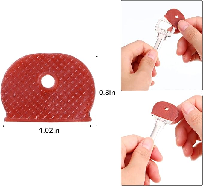Blulu 80 Pieces 1Inch Colored Key Covers Caps Tags Covers Set Plastic Key Color - Image 2