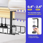 Under Desk Cable Management Tray, Xpatee Upgraded Wire Management No Drill No - Image 4