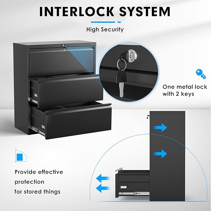 Pataku Metal Lateral File Cabinet - Image 5