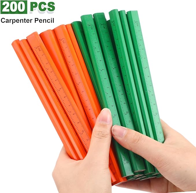 Honoson 200 Pcs Flat Construction Pencils - Image 6