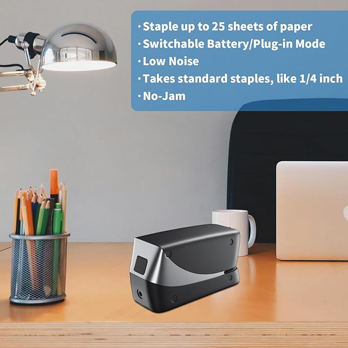 Coruscant Electric Stapler, Heavy Duty Desktop Stapler, Includes 2000 Staples - Image 9