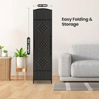 6 Panel Room Divider, 6Ft Folding Privacy Screen, Tall - Image 7