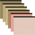 Lincia 6 Pcs 11" x 9.5" Legal Pads College Ruled Notepad Landscape Notebook by Lincia