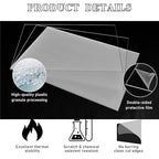Roowest 4 Pcs 24 x 36 Inch, 1/4 Inch Thick Clear Acrylic Sheets Transparent - Image 3