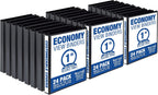 Samsill 1 Inch 3 Ring Binders, Made in USA, Economy Round Ring, 200 Sheet