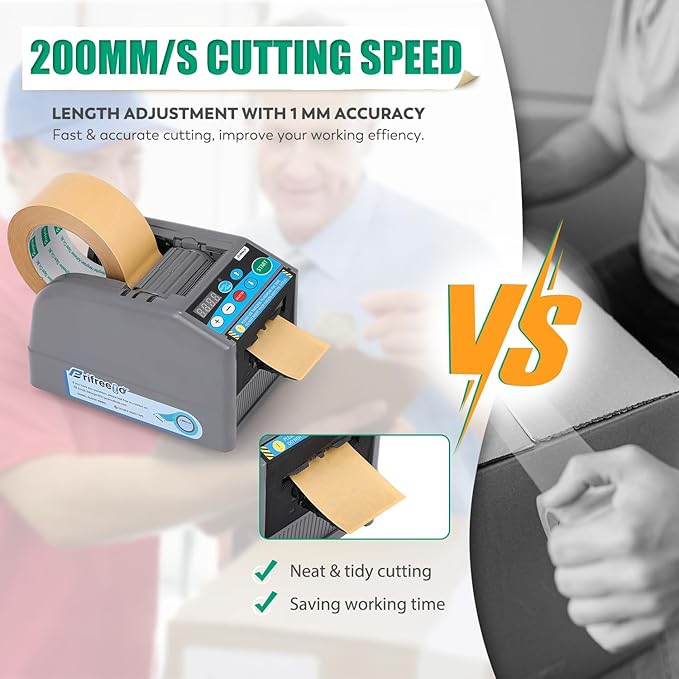 Frifreego Automatic Tape Dispenser Electric Tape Cutter, - Image 4