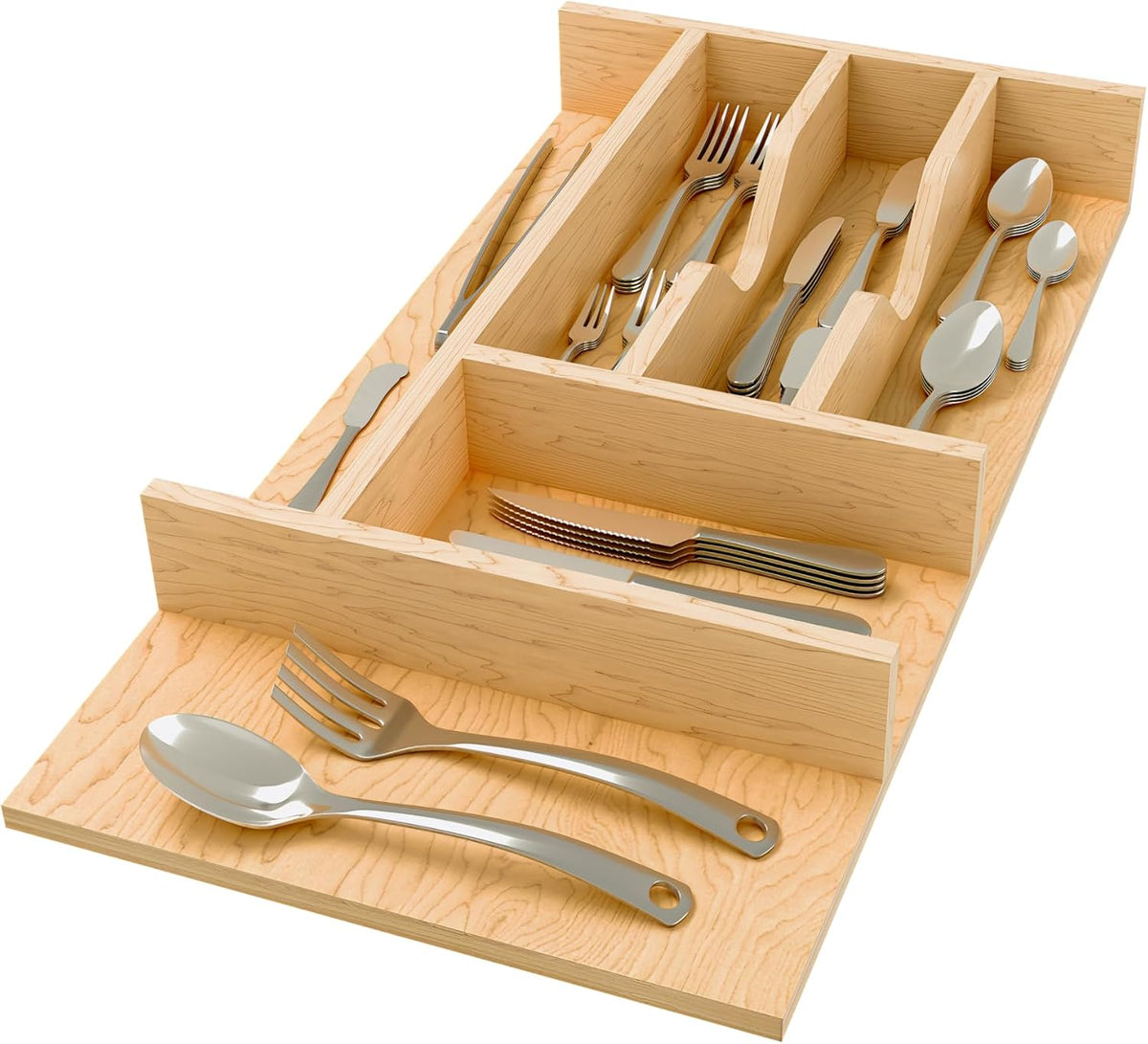 Rev-A-Shelf Right Size Fit Silverware Drawer Insert Divider Organizer