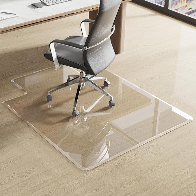 MESAILUP Beveled Edge Irregular Office Chair Mat - Image 4