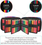 JAKAGO 274 Slots Colored Pencil Case Large Capacity Pen Holder - Image 3