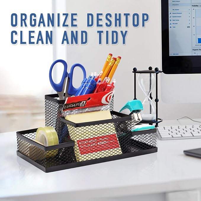 Ludato Desk Organizers Pen Holder - Image 6