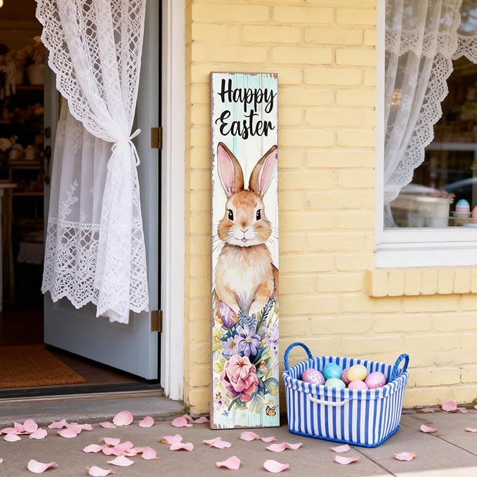 Happy Easter Bunny Welcome Sign - Image 6