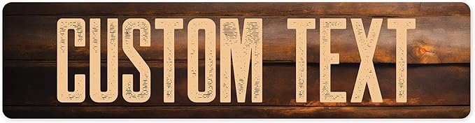 Custom Sign, Custom Street Sign, 11 Font Colors, 13 Font Styles, 4 Hole Options by MySignCenter