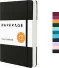 PAPERAGE Lined Journal Notebook, 252 Pages, Medium 5.6 in x 8 in by PAPERAGE