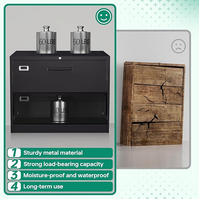Letaya Metal Lateral File Cabinets - Image 9