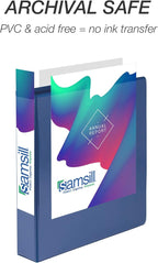Samsill Durable 1.5 Inch Binder, Made in the USA, Round Ring Customizable Clear - Image 5
