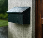 NACH Black Long Wall Mount Mailbox, Rust Resistant Metal Mailbox, Mailboxes - Image 9