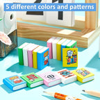 party greeting 100Pcs I Love to Read Pencil Erasers Fun Erasers Bulk - Image 4