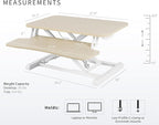 VIVO 28 inch Desk Converter, K Series, Height Adjustable Sit to Stand Riser - Image 3