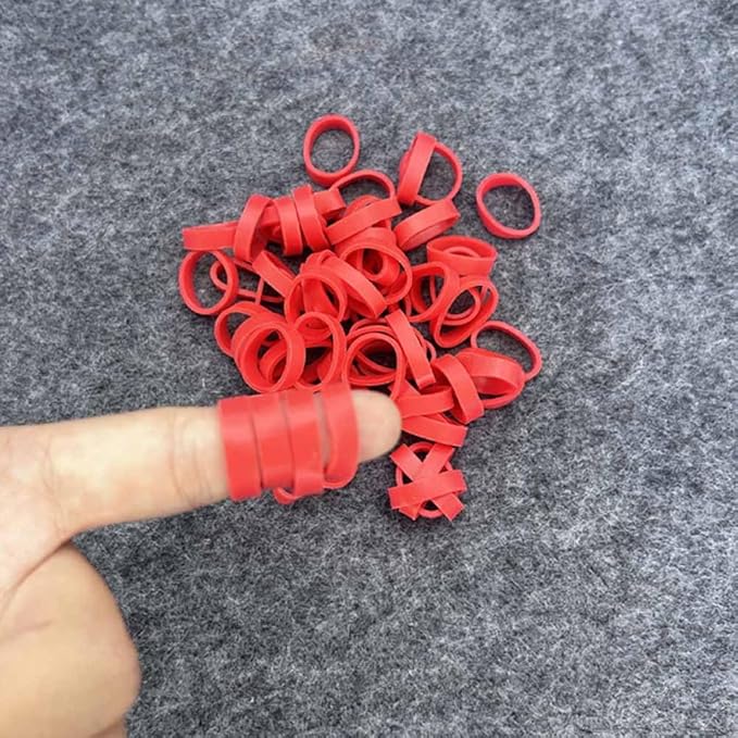 500pcs Red Color Mini Rubber Bands Elastic Bands Rubber Band - Image 8
