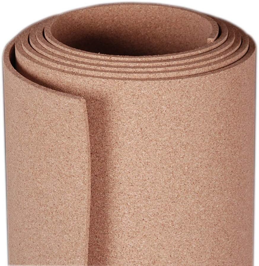 Manton Cork Premium Cork Roll - 3' x 12' x 1/4", 100% Natural Fa...