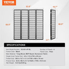 VEVOR Room Divider, 4 Panel Japanese Room Divider, Wood Folding Privacy Screen - Image 8