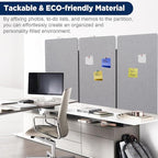 Sound Proof Dividers w/Wheels, Portable Office Wall Divider - Image 5