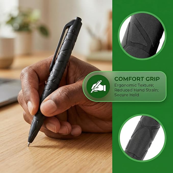 Green Mila Durable Pens, 1.0mm Ballpoint Pens Premium Writing Quality - Image 3
