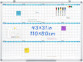 MAKELLO Large Magnetic Dry Erase Calendar Whiteboard Yearly 43" x 31" by MAKELLO
