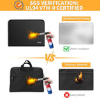 JUNDUN 5200℉ Fireproof Document Organizer, Upgraded Heat Insulated 13 Pockets - Image 3