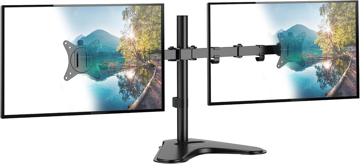 mount-it! dual monitor desk stand mount for 2, view 9