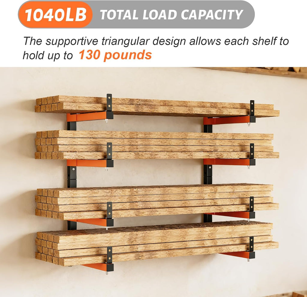 32" lumber storage rack, upgrade folding lumber rack showing dimensions