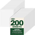 TUXIYA 200 Pack White Poster Board, 250GSM/92LB Heavy-Weight Blank Poster Board by Unknown