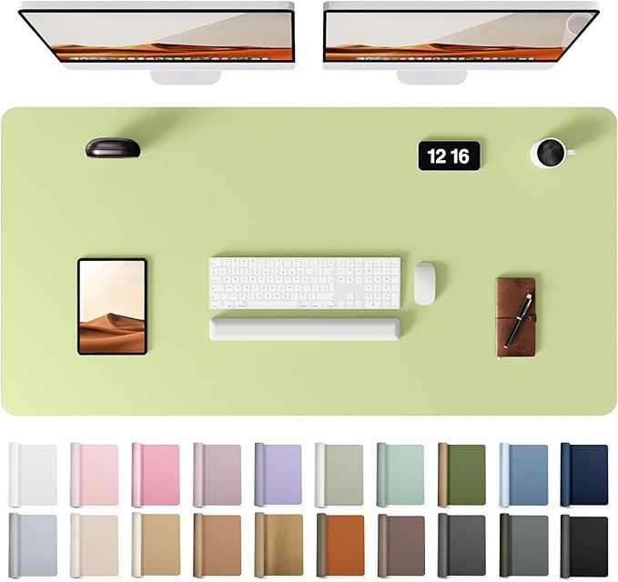 YSAGi Leather Desk Protector, Office Mat, Large Mouse Mat, Non-Slip PU Leather by YSAGi