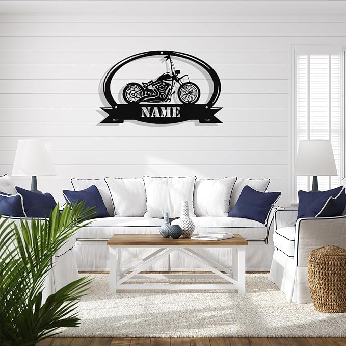 Custom Motorcycle Metal Sign Personalized Biker Name Signs Custom Garage - Image 9