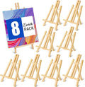 ESRICH 8 Pack 11.8" Wood Easels, Tabletop Easel by ESRICH