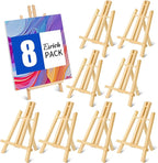ESRICH 8 Pack 11.8" Wood Easels, Tabletop Easel by ESRICH