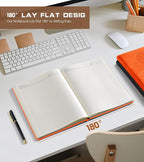 Biuwory Lined Journal Notebook for Women Men, 256 Pages A4 Large Hardcover - Image 6
