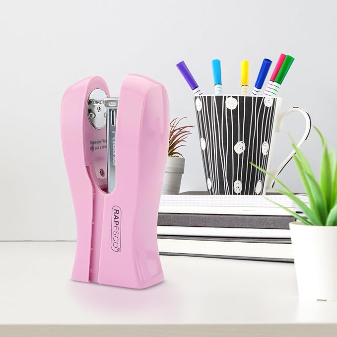 Rapesco 1378 Stand Up/Space-Saving Stapler, 20 Sheet Capacity, Candy Pink - Image 3