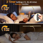 syrinx led desk lamp for office home, dual on a desk or shelf