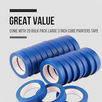 Lichamp Blue Painters Tape 1 inch, 20 Pack Blue Masking Tape Bulk Multi Pack - Image 5