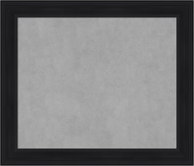 Amanti Art Black Framed Magnetic Board 25x29 Medium Vision Board by AmantiArt