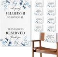 ChissNook Reserved Seating Chair Signs, This Row Is Reserved Pew Cloths Seating by Unknown