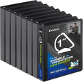 Comix Sturdy 3-Ring-Binder 1-inch D Ring Binders, 2.4mm-Thick, Hold 225 Sheets by Comix