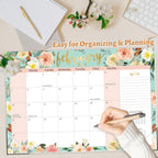 Guasslee Desk Calendar 2026-2027, 19 Month Jun 2026-Dec 2027, 17" X 11.5" | Academic Wall Calendar With To-Do List, Notes Section For School Year Office Home Teacher Planning