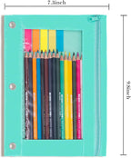YoeeJob Pencil Pouch for 3 Ring Binder, Zipper Binder Pencil Pouches Bulk - Image 4
