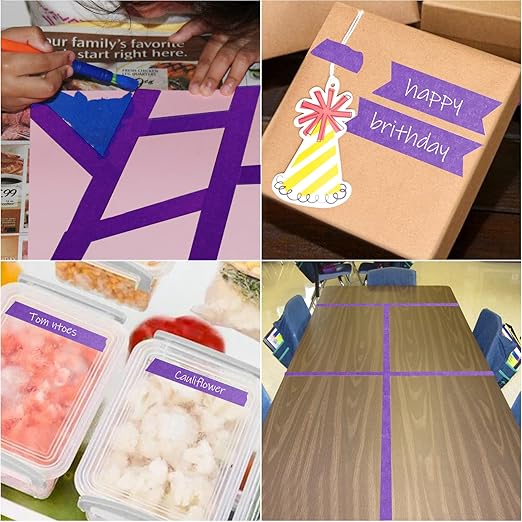 KIWIHUB Purple Painters Tape, 1 inch x 60 Yards - Image 6