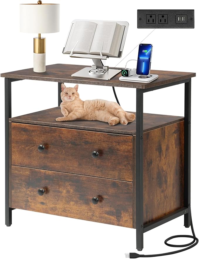 Edbuosy 27 inch Wide Night Stand by Edbuosy