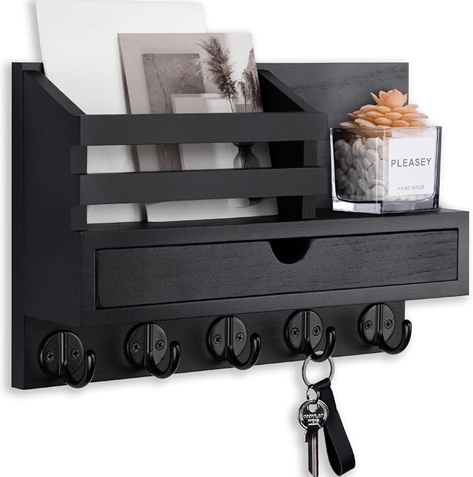 Lucundm Key Holder Wall Mount, Mail Holder by Lucundm